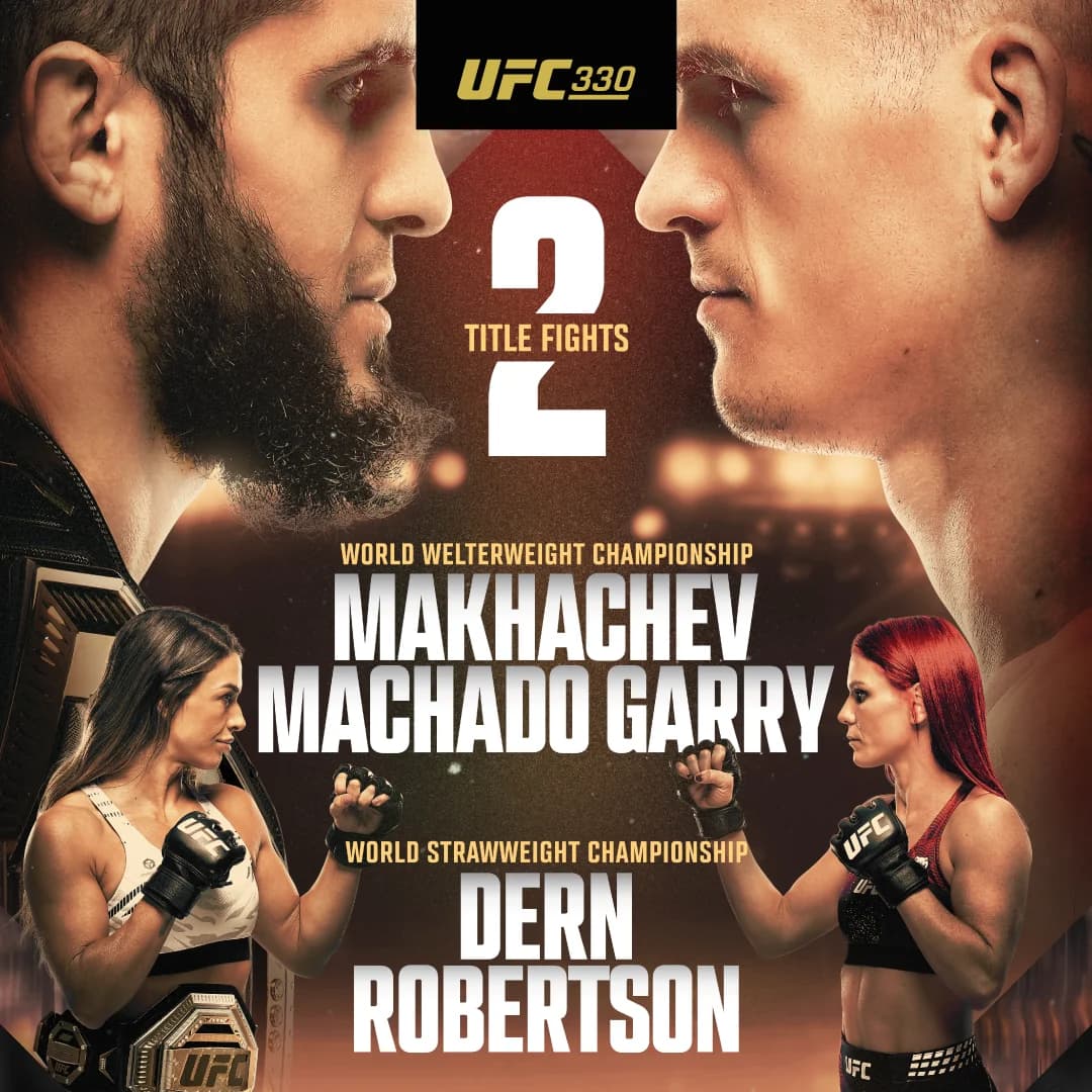 UFC 330 fight poster art
